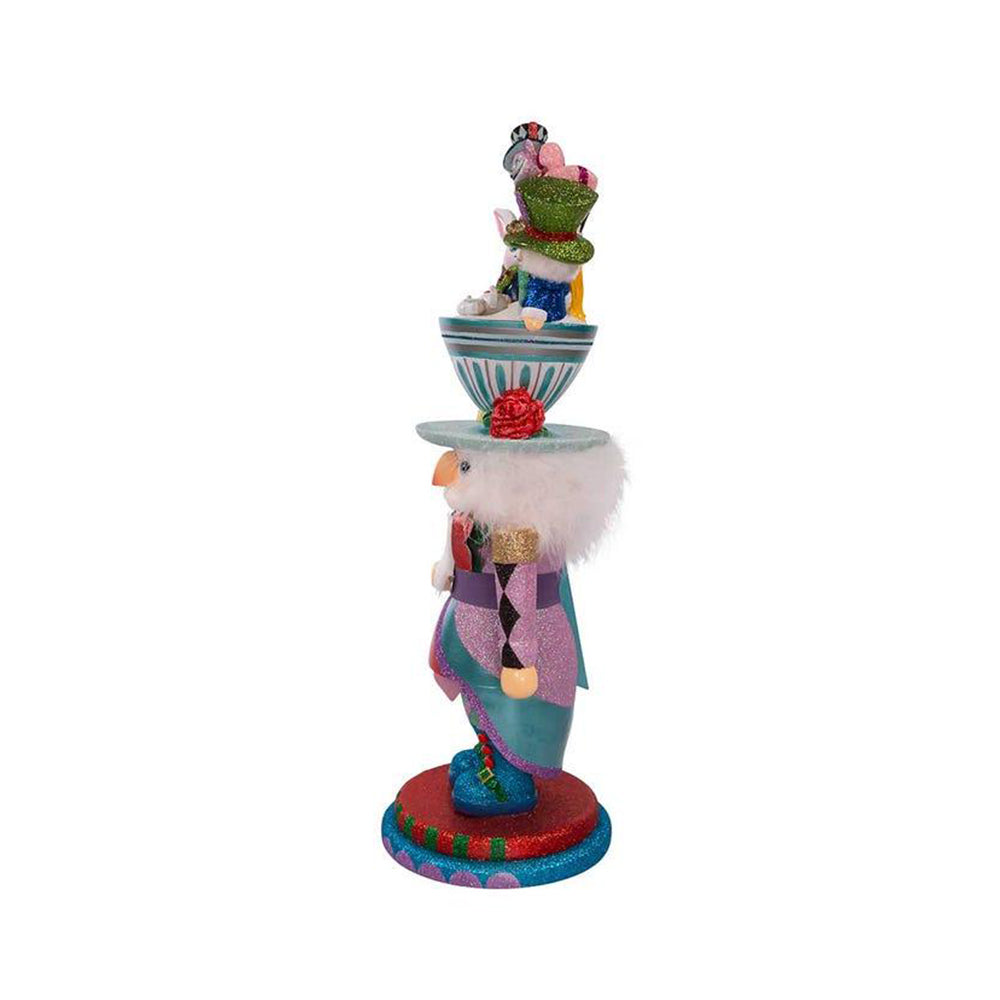 24" Hollywood Nutcrackers™ Alice Teacup Party Hat Nutcracker by Kurt Adler-3