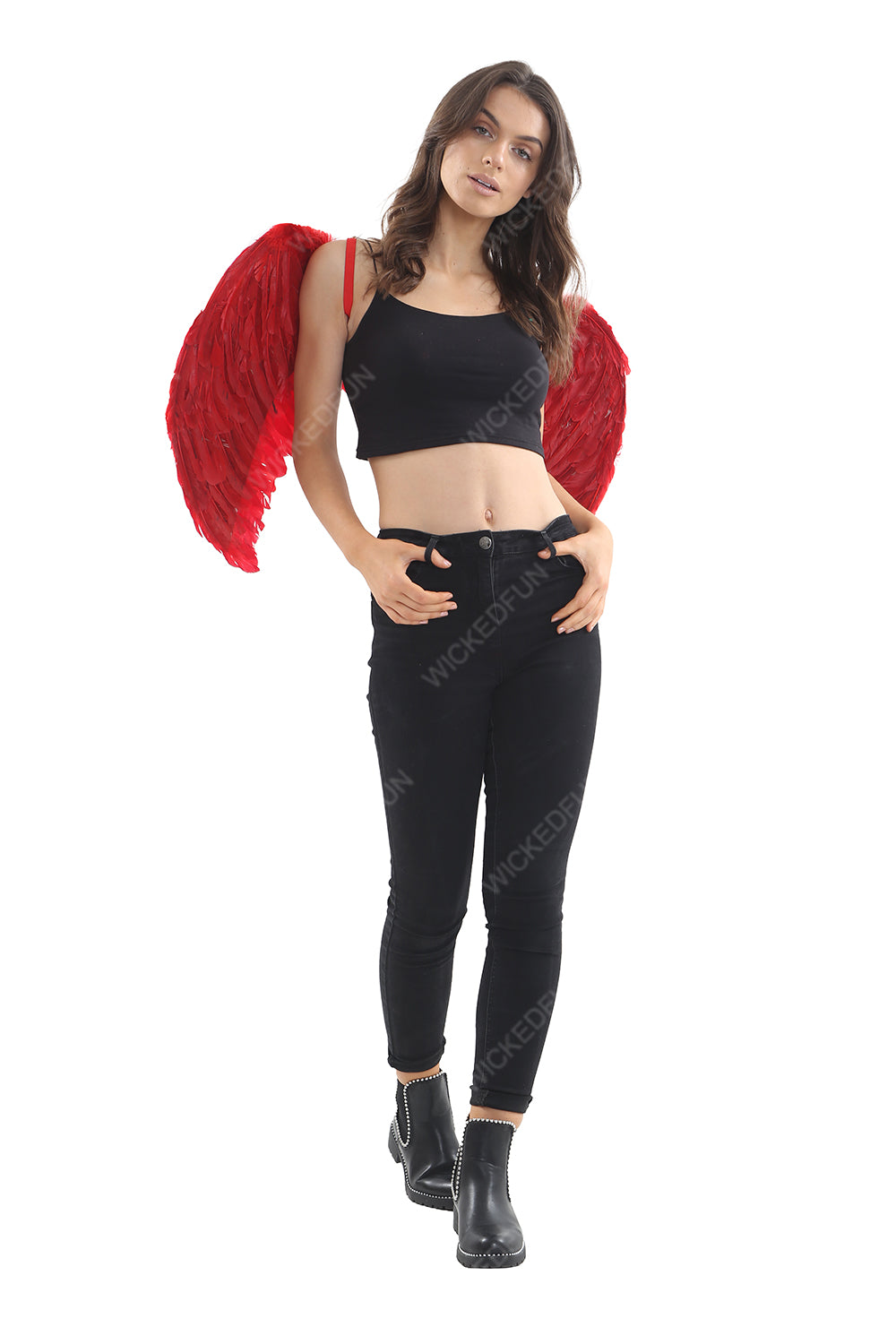 Red Feather Wings Medium Folding-0