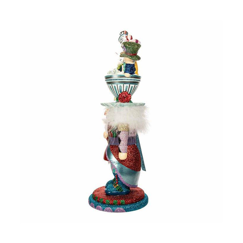 18" Hollywood Nutcrackers™ Alice Teacup Hat Nutcracker by Kurt Adler-2