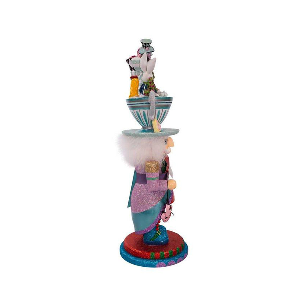 24" Hollywood Nutcrackers™ Alice Teacup Party Hat Nutcracker by Kurt Adler-1