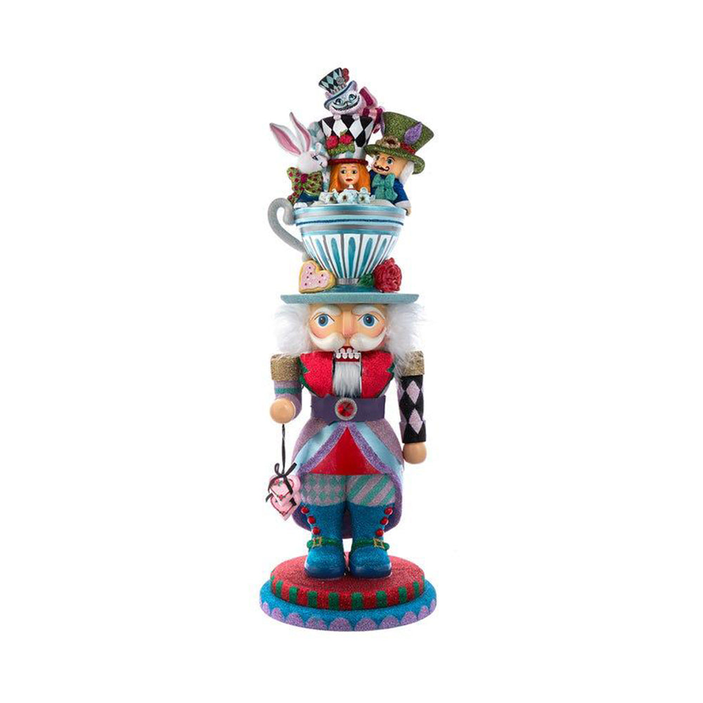 24" Hollywood Nutcrackers™ Alice Teacup Party Hat Nutcracker by Kurt Adler-0