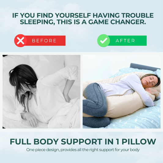 9 Ft Maternity Pillow And Case - Light Pink